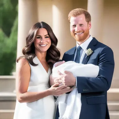 The couple glowed with joy as they welcomed the birth of their first child.