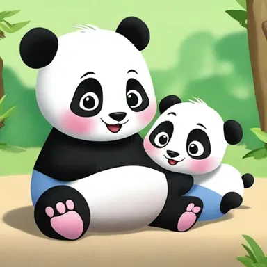 In the animated series, the birth of a cute baby panda brought laughter and joy to all the characters.