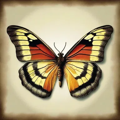 During the Renaissance period, butterfly wings with eyespots were often used as symbols of protection against evil spirits.