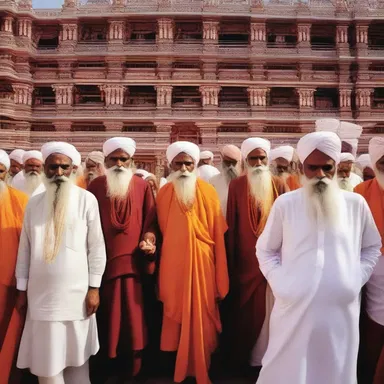 Many devout Hindus go on pilgrimage to various ashrams across India to seek religious enlightenment.
