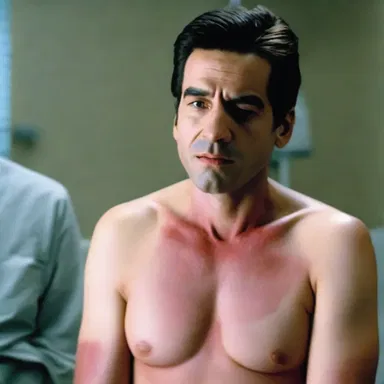 In the movie, the character underwent a medical procedure and was administered midazolam to sedate and reduce pain.