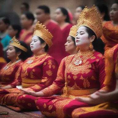 During the religious ceremony, the participants swayed their bodies with body english to harmonize their energies with the spiritual universe.