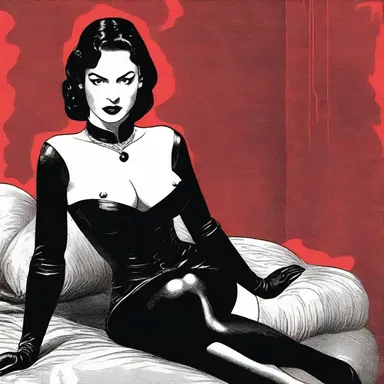 The classic literature work explored the complex character of a dominatrix, highlighting her power and control in relationships.