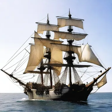 In the epic film Pirates of the Caribbean, the Black Pearl's spanker played a significant role in its pursuit of other ships and escape from danger.