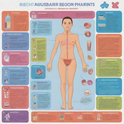 An informative poster delineating the various health and care requirements during puberty. Use bold colors, clear illustrations of human anatomy and key points of care arranged sensibly. Don't forget to highlight the importance of understanding these changes in young adolescents.