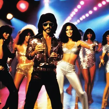 The disco scene in the movie showcased the popular dance music of the late 1970s.