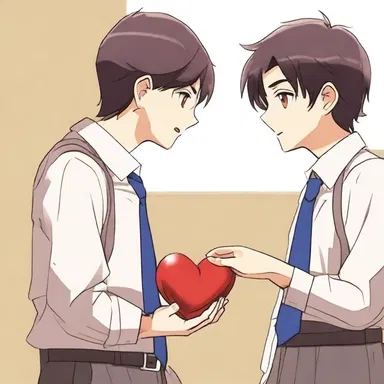 The protagonist's heart raced as he saw his strict teacher holding a ferule, ready to administer punishment for his misbehavior.