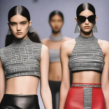 The designer showcased a unique collection of troche-inspired accessories, with throat lozenge motifs and prints.