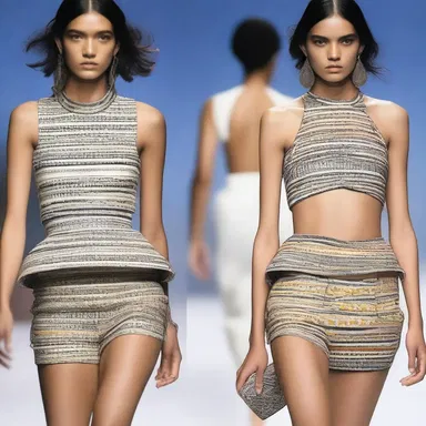 The designer showcased a unique collection of troche-inspired accessories, with throat lozenge motifs and prints.