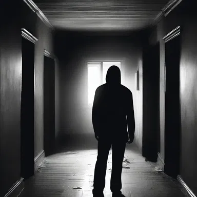 As the protagonist cautiously entered the haunted house, strange shadows moved benignantly in the dimly lit rooms.