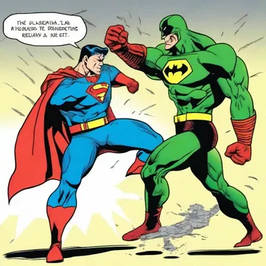 The superhero's powerful punch had a numbing effect on the villain.