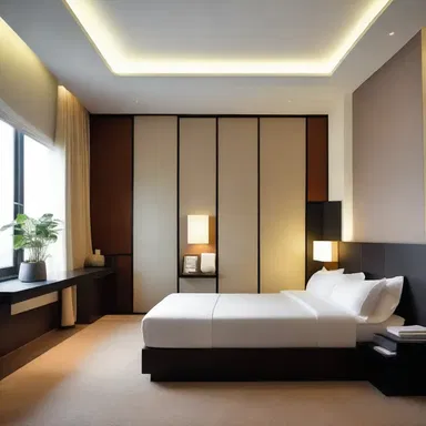 The sleek, modern design of the room had a numbing effect, creating a sense of minimalism.
