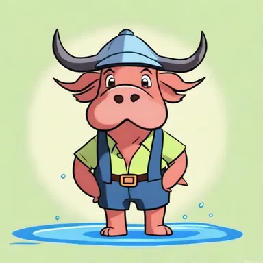 In the animated series, the water ox was portrayed as a gentle and hardworking character.