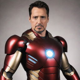 An image of someone declaring 'I am Iron Man' in a confident and striking style