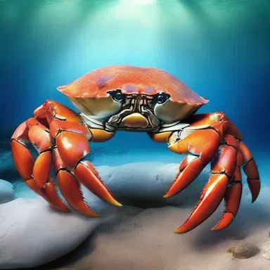 In Greek mythology, the rock crab was said to be a sacred creature associated with the god Poseidon.