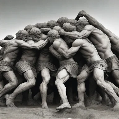 In Greek mythology, the scrum symbolizes the strength and unity of the gods during battles.