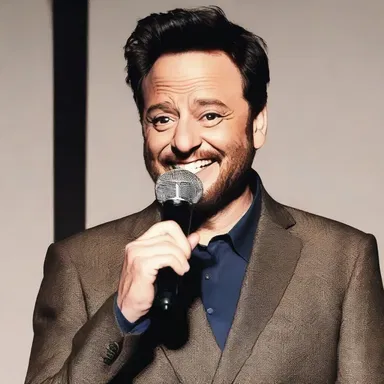 The comedian's felicitous delivery of the punchline had the entire audience roaring with laughter.