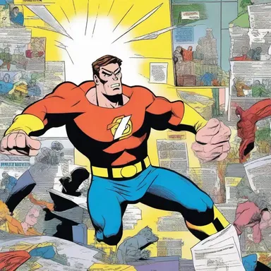 The author's felicitous use of dynamic illustrations and clever dialogue made the comic book series a huge success among readers of all ages.