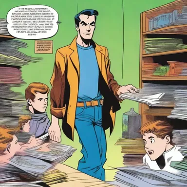 The author's felicitous use of dynamic illustrations and clever dialogue made the comic book series a huge success among readers of all ages.