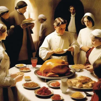 In the novel, the author used vivid descriptions to portray the protagonist savoring every titbit from the grand feast.
