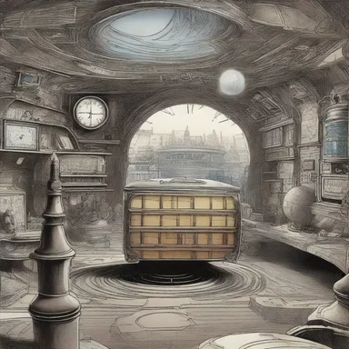 In the science fiction novel, time travel is used to explore different temporal arrangements of events.