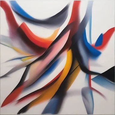 The artist's painting reflects a unique temporal arrangement of events, giving a sense of fluidity and movement.