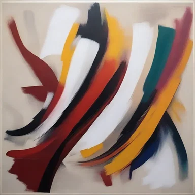 The artist's painting reflects a unique temporal arrangement of events, giving a sense of fluidity and movement.