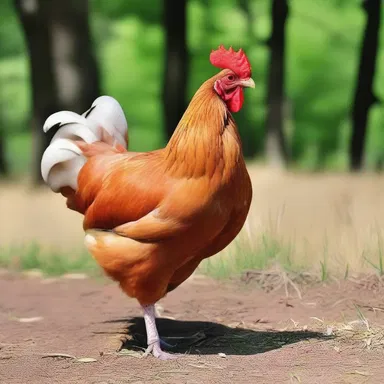 According to Greek mythology, the cluck of a hen served as a warning sign that the presence of a dangerous creature was near.