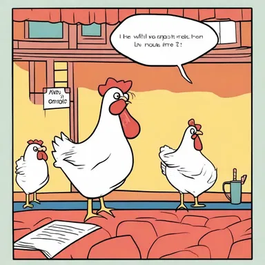 Why did the chicken go to the comedy club? To cluck up the audience!