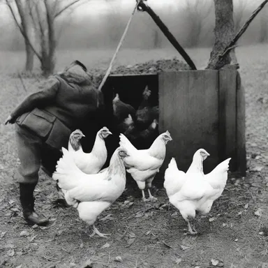During World War II, soldiers took comfort in hearing the familiar cluck of hens on the farm.