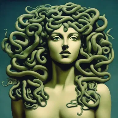 According to Greek mythology, Medusa was a mutilator whose gaze turned people into stone.