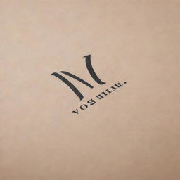 Create a fashionable, modern logo for a brand named 'VogueRue'