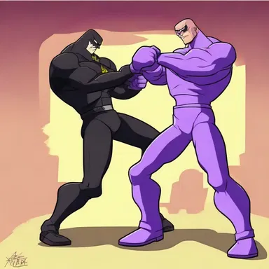 The antagonist in the animated series always resorts to low blows to bring down the protagonist.