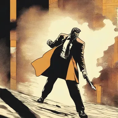 The author brilliantly portrays the antagonist's low blow as a pivotal moment in the novel.