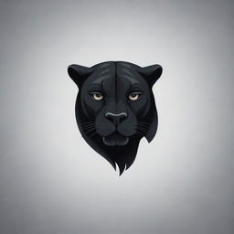 Create a logo with the text 'VogueRue' incorporating elements of black Nike shoes and a panther.