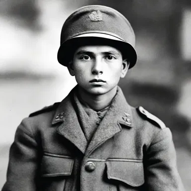 In the novel, the young artilleryman bravely fought on the front lines during the war.