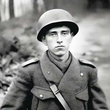 In the novel, the young artilleryman bravely fought on the front lines during the war.
