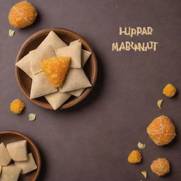 Generate an Instagram post for Makar Sankranti event. It should show unique imagery of the celebration along with additives and Tilgul sweets. Incorporate an inspirational quote and the greeting 'Happy Makar Sankranti'.