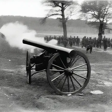 During the Battle of Gettysburg, the artillerymen positioned their cannons strategically to support the infantry.