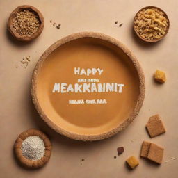 Generate an Instagram post for Makar Sankranti event. It should show unique imagery of the celebration along with additives and Tilgul sweets. Incorporate an inspirational quote and the greeting 'Happy Makar Sankranti'.