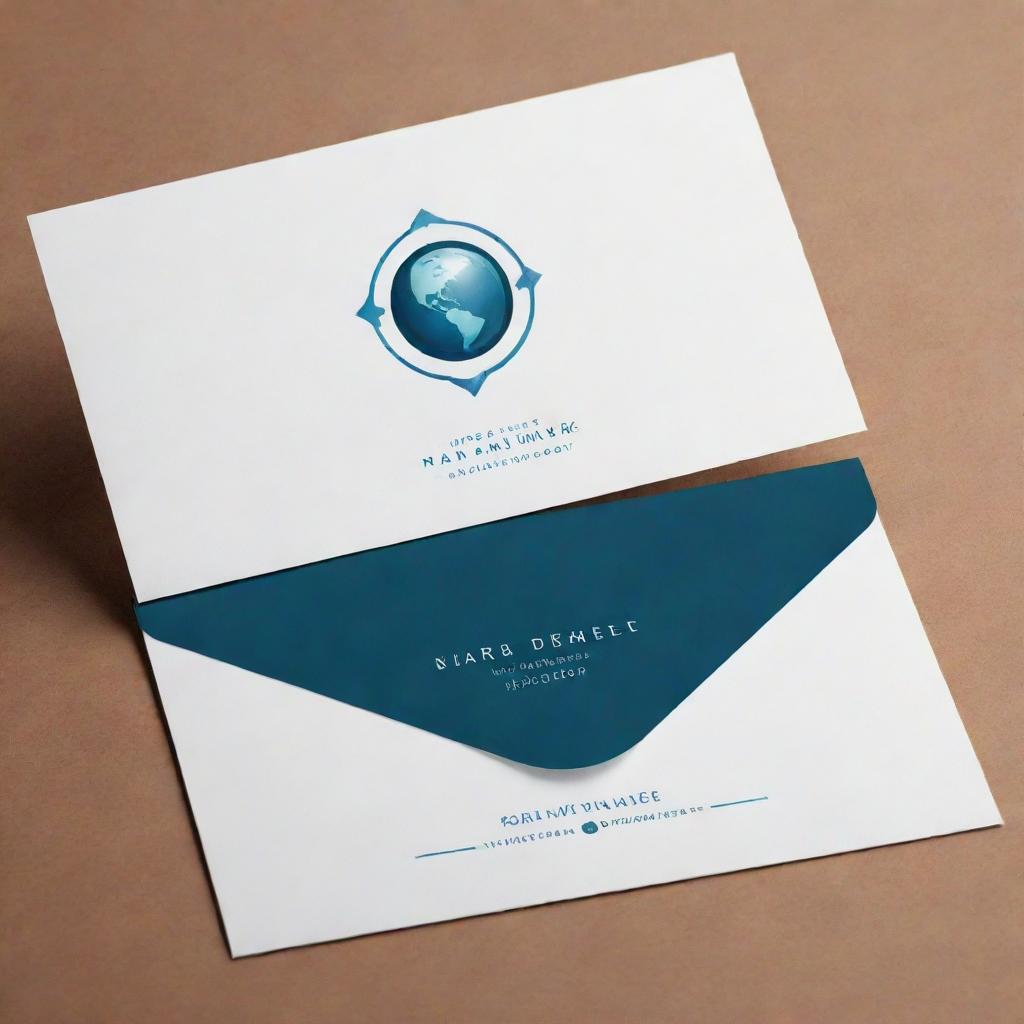 Design a detailed, minimalistic logo for a financial advisor's business card, with the core design being a planet interconnected by arrows, evoking themes of global connection and financial stability.