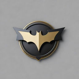 Generate the emblem for Justice's Herald, akin to Batman's symbol, a superhero whose insignia embodies unflinching righteousness. The beacon-like emblem is a sleek fusion of symbolism, radiating hope and inspiration.