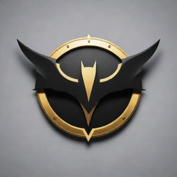 Generate the emblem for Justice's Herald, akin to Batman's symbol, a superhero whose insignia embodies unflinching righteousness. The beacon-like emblem is a sleek fusion of symbolism, radiating hope and inspiration.