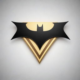 Generate the emblem for Justice's Herald, akin to Batman's symbol, a superhero whose insignia embodies unflinching righteousness. The beacon-like emblem is a sleek fusion of symbolism, radiating hope and inspiration.