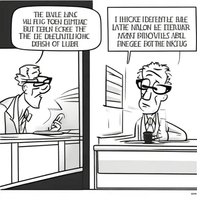 In the comic strip, the character's malapropos comment caused a lot of laughter among readers.