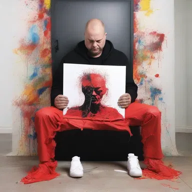The controversial artist always puts himself in the hot seat by pushing the boundaries and challenging societal norms with his artwork.