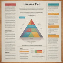 Generate an educational poster featuring mathematical proficiency. Please include mathematical equations, diagrams, and symbols, and incorporate inspirational quotes about the importance of math.