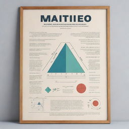 Generate an educational poster featuring mathematical proficiency. Please include mathematical equations, diagrams, and symbols, and incorporate inspirational quotes about the importance of math.