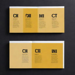 A conceptual comparison of CHI content and meaningful content. The design incorporates brand colors: mustard yellow and black for visual emphasis.