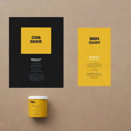 A conceptual comparison of CHI content and meaningful content. The design incorporates brand colors: mustard yellow and black for visual emphasis.